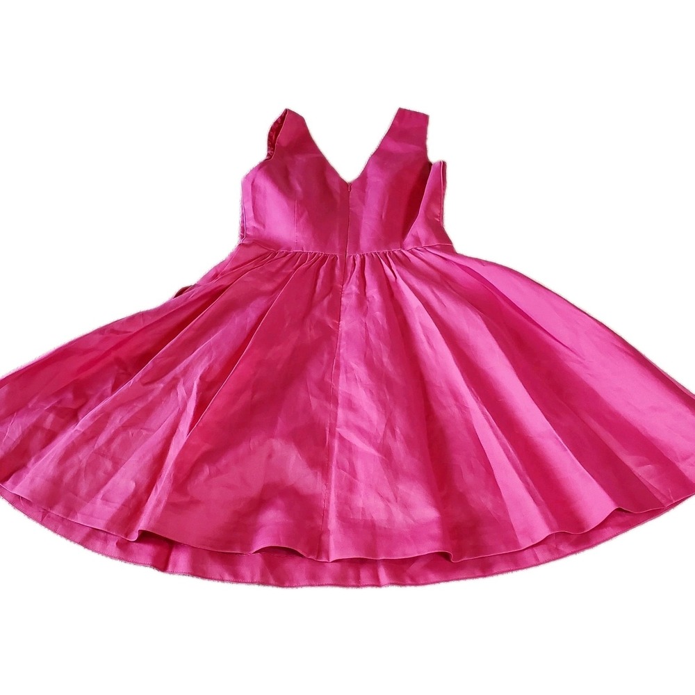 vineyard vines kentucky derby dress Pink Silk Blend Fit & Flare Sz XS Bust 32 - Picture 8 of 13